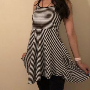 Black and White striped dress